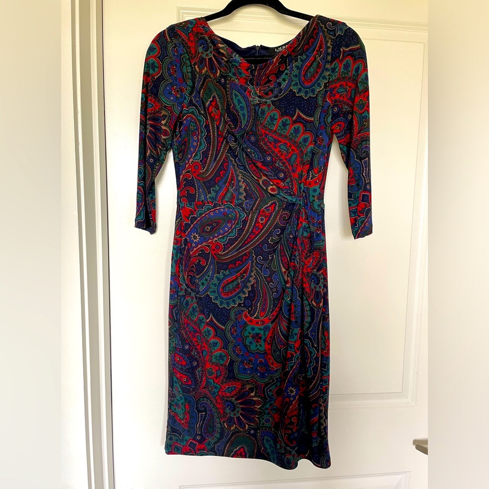 Ralph Lauren Paisley Dress - Size 2 -NWOT